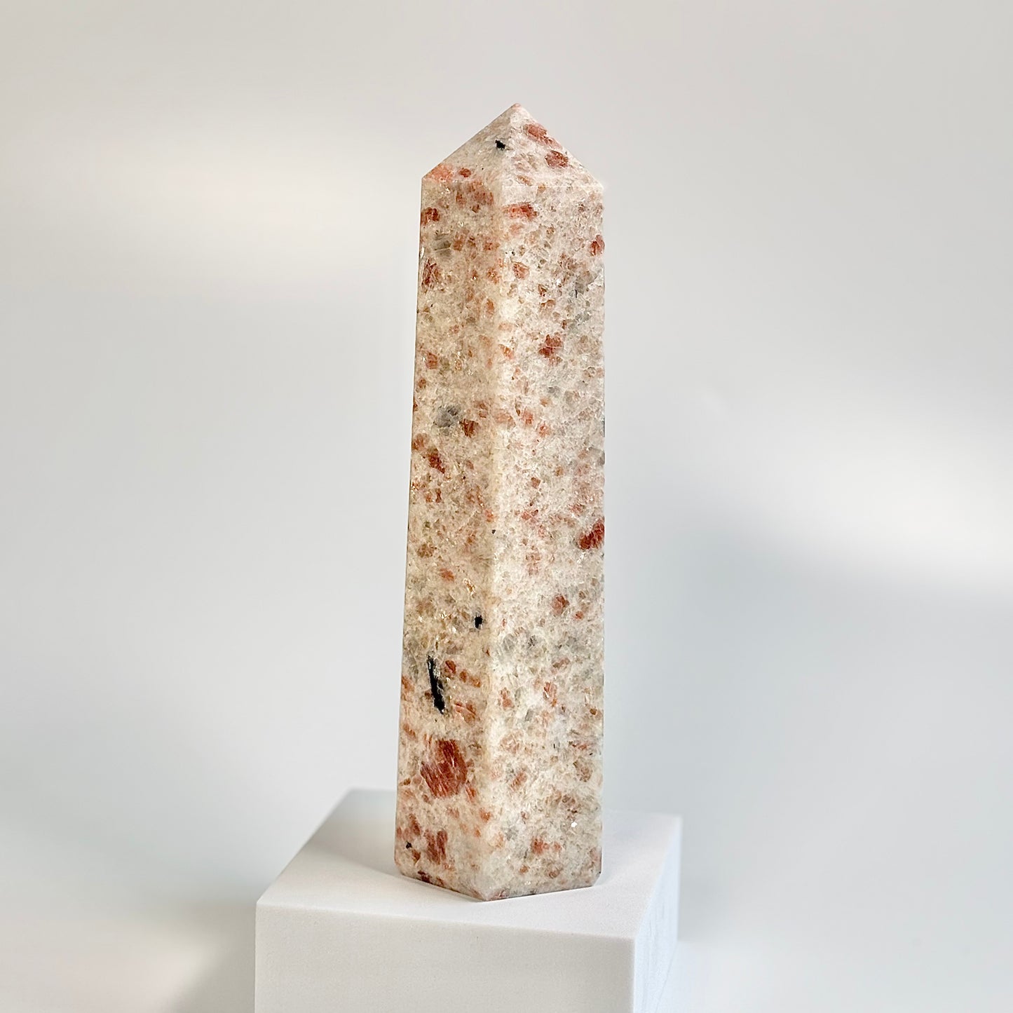 Sunstone Six-Facet Tower – 1292 Gm - Ignit Joy • Embrace Confidence • Manifest Positivity