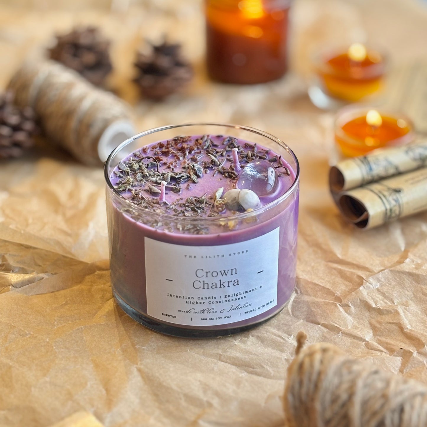 Crown Chakra Intention Candle