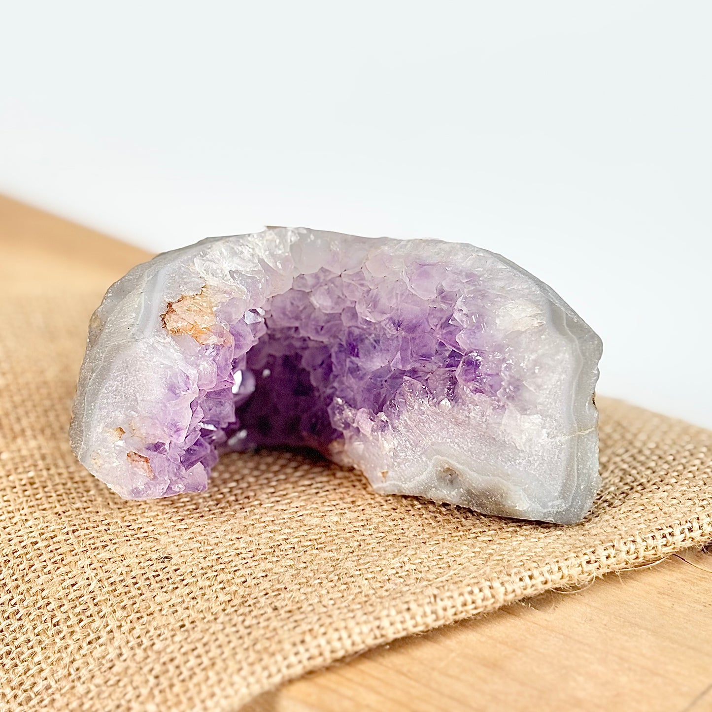 Amethyst Cluster - 296 Gm | Helps activating Third Eye & Psychic abilities