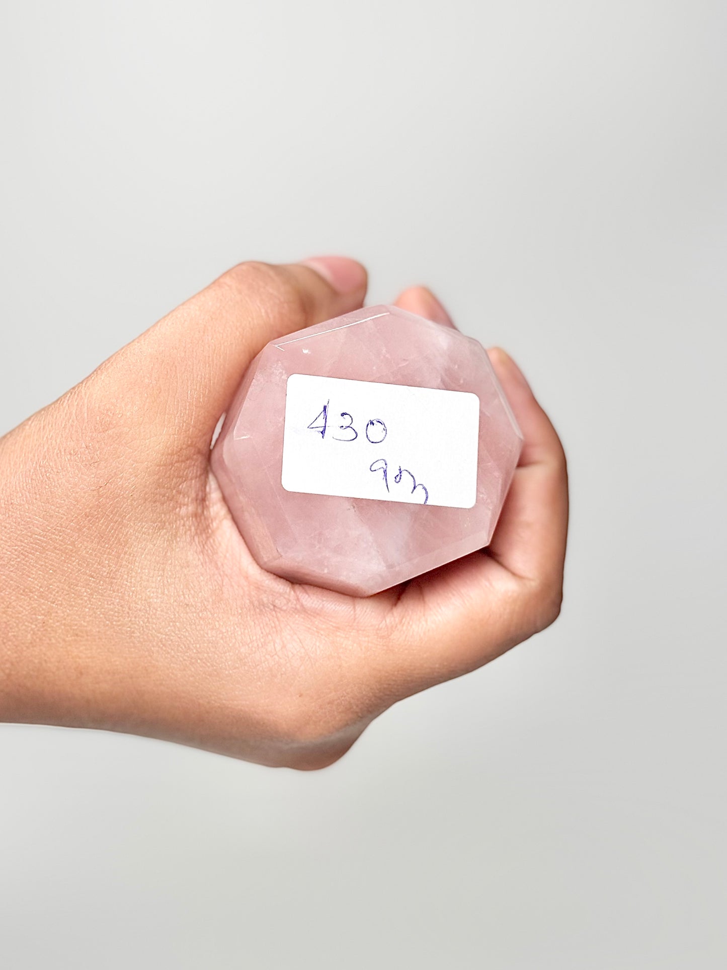 Eight Facet Rose Quartz Tower – 430g - Elegance, Warmth & Gentle Charm