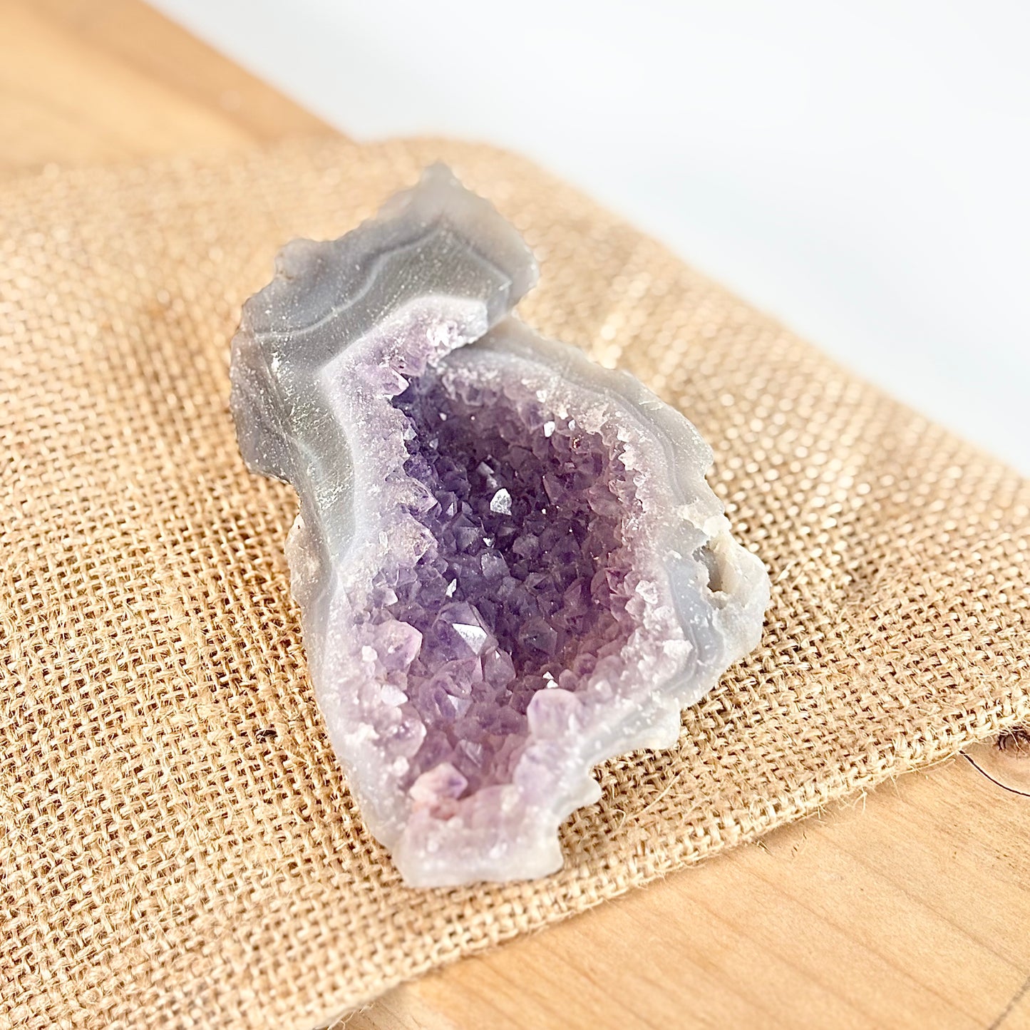 Amethyst Cluster - 128 Gm | Helps activating Third Eye & Psychic abilities
