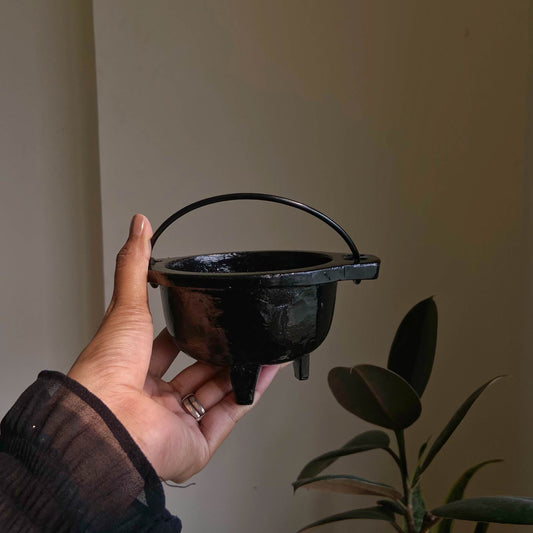 Medium Size Cast Iron Classic Cauldron Altarware | Altar