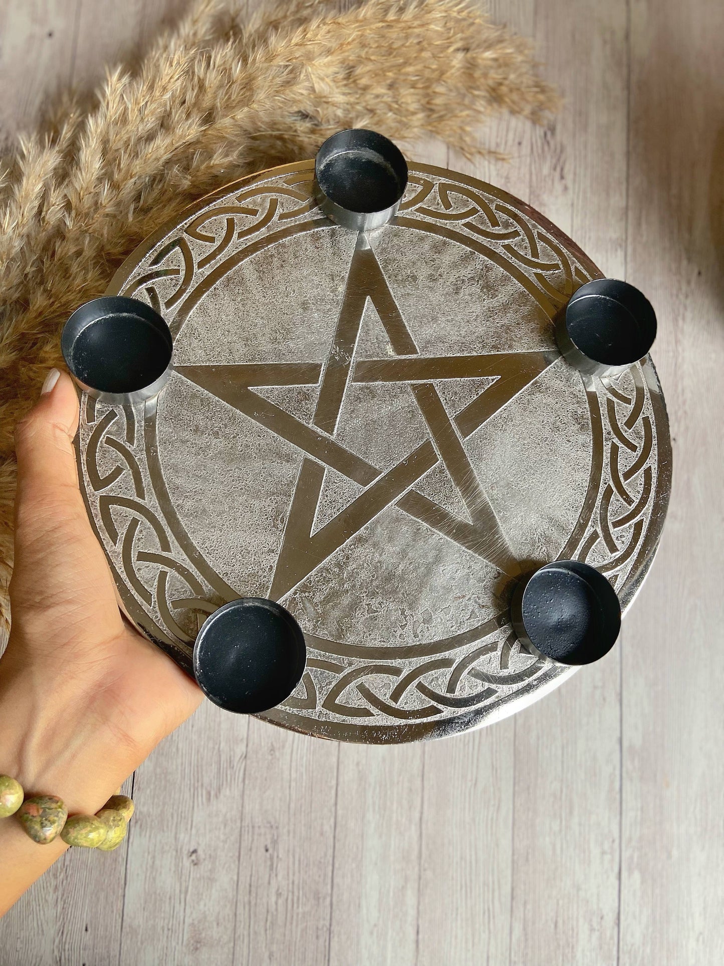 Candle Holder Metal Plate Altarware | Altar