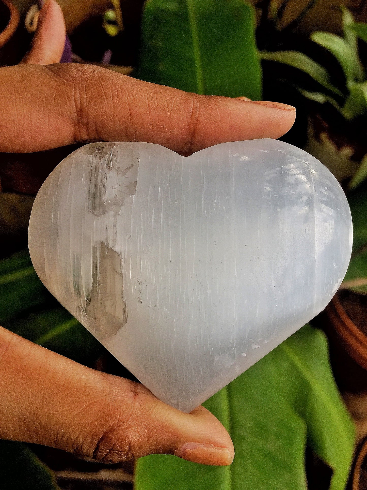Selenite Heart | Stone For Spiritual Work & Cleansing - 1 Piece Crystal