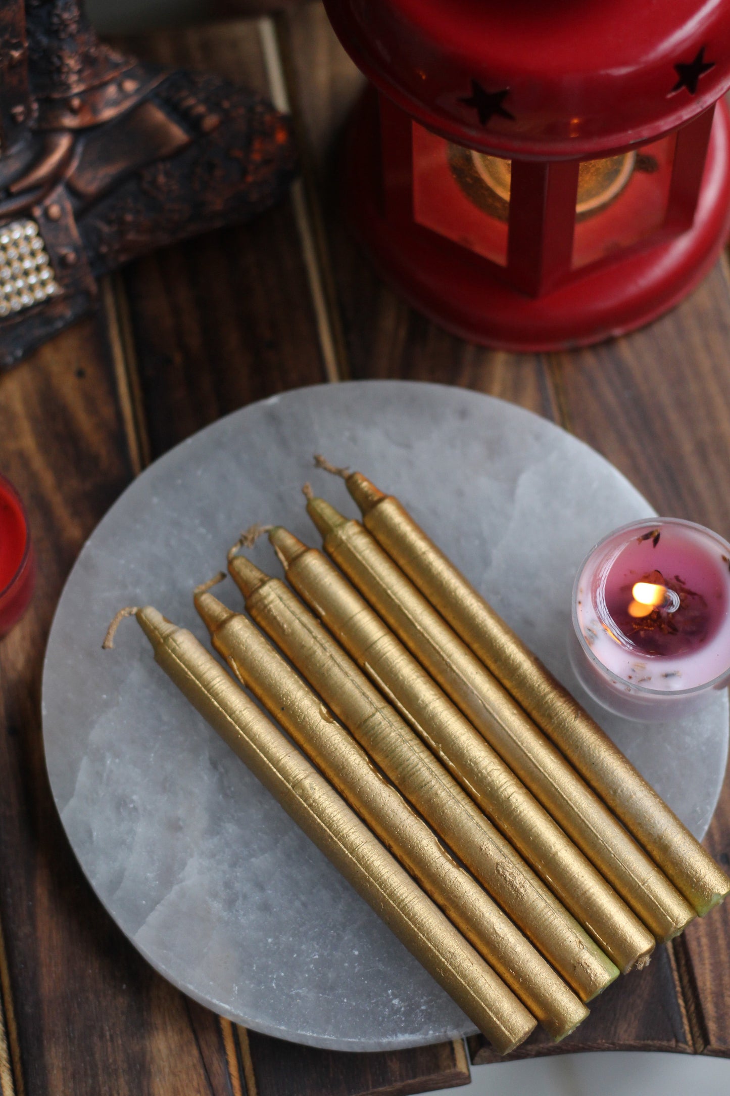 Gold Candle | Spell Work - Set Of 25 50 100 200 Candles
