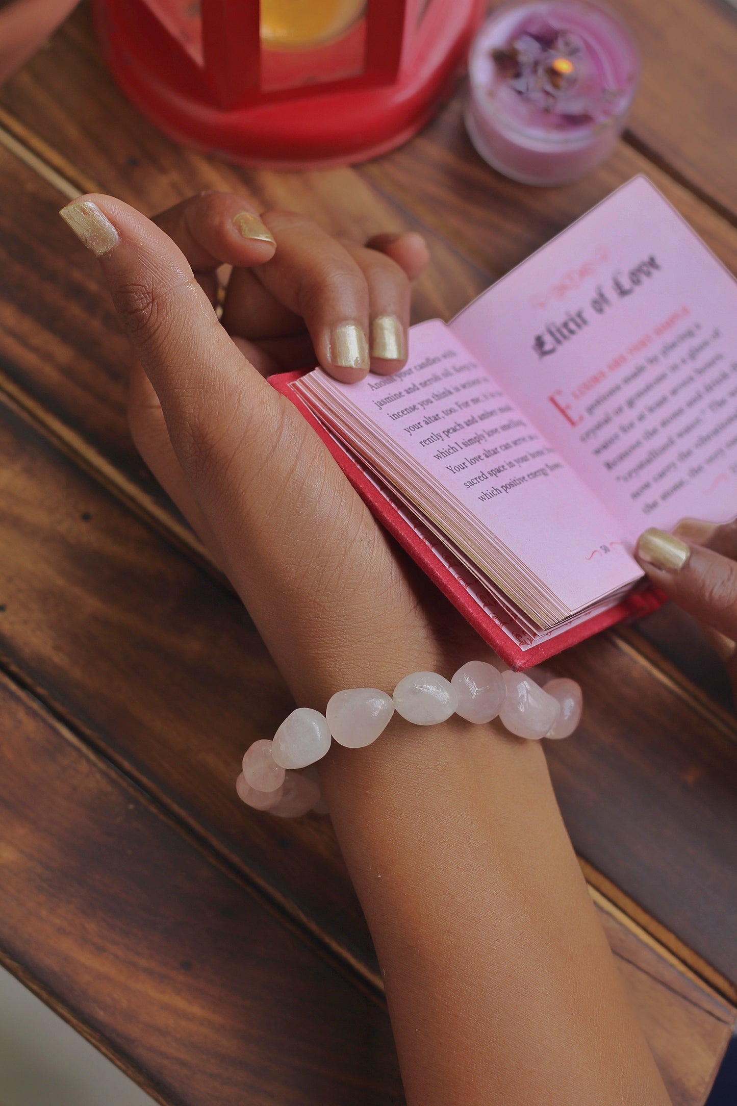 Super Quality Rose Quartz Tumble Bracelet - Stone Of Love & Selflove Crystal Jewellery