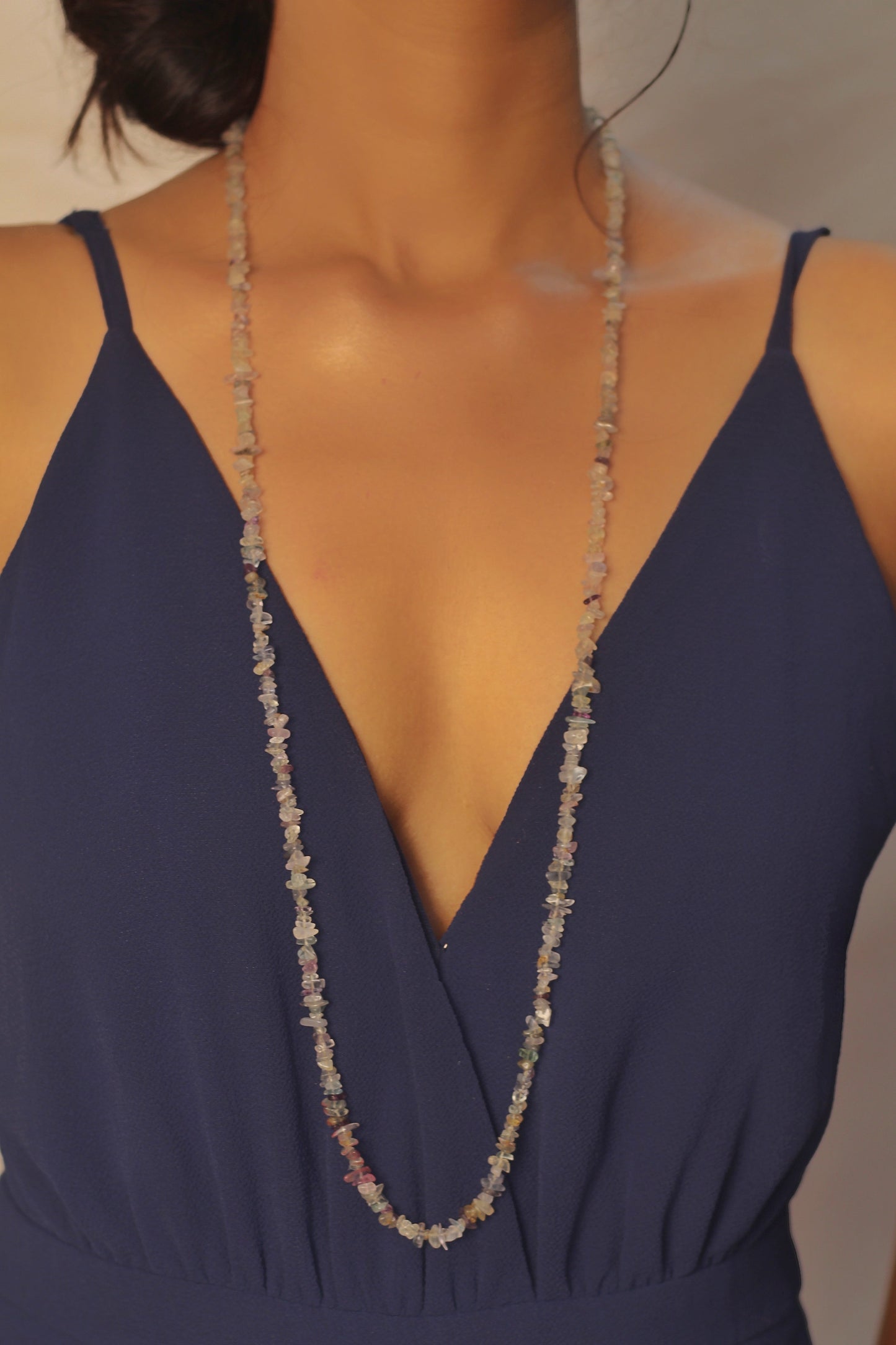 Fluorite Chips String (Mala) Crystal
