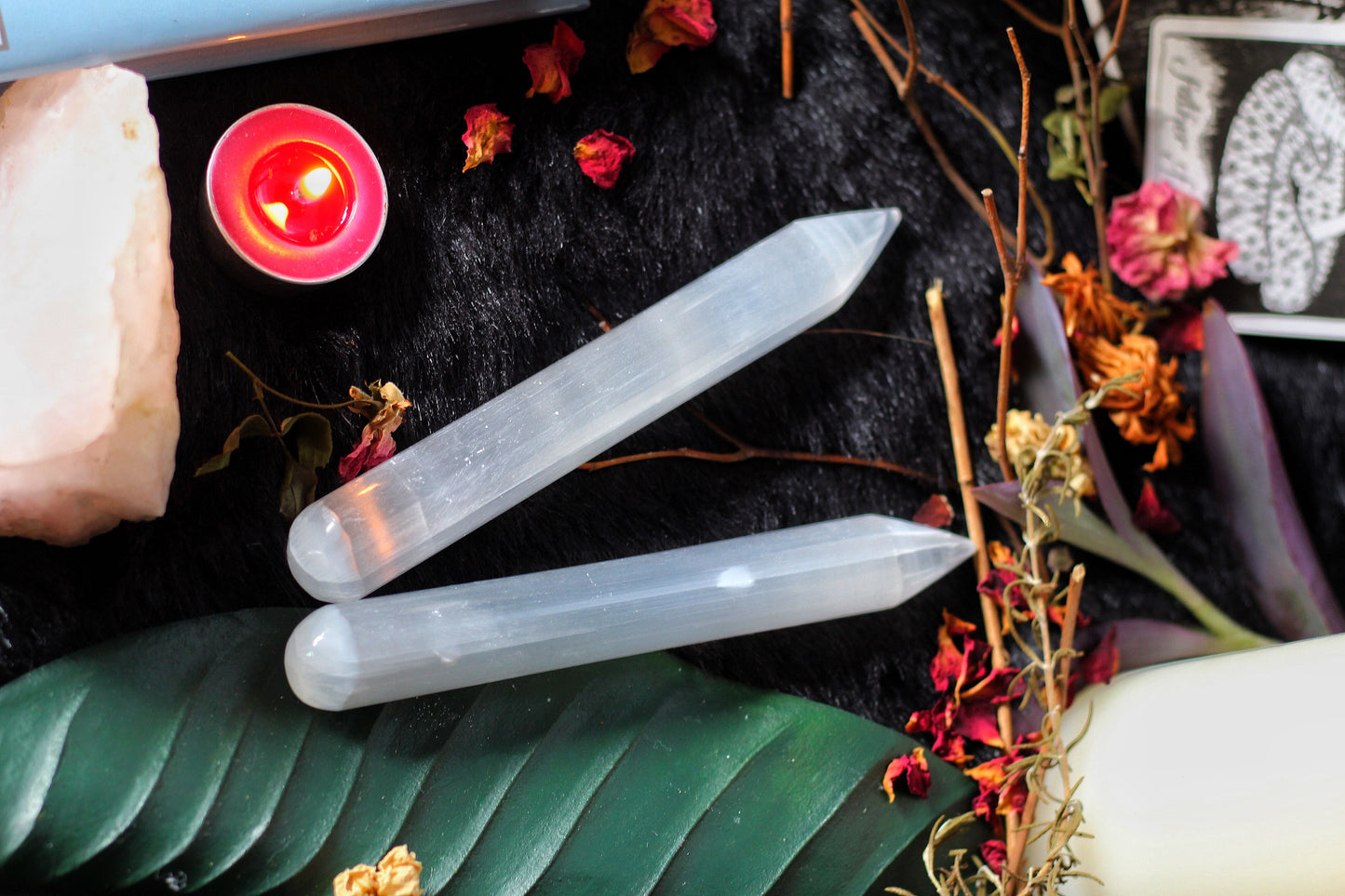 Selenite Crystal Wand | Cleansing - 1 Piece