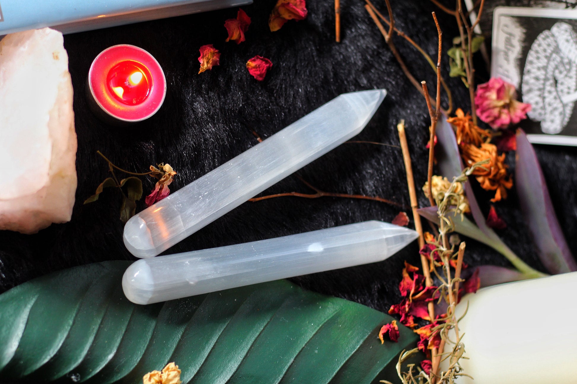 Selenite Crystal Wand | Cleansing - 1 Piece