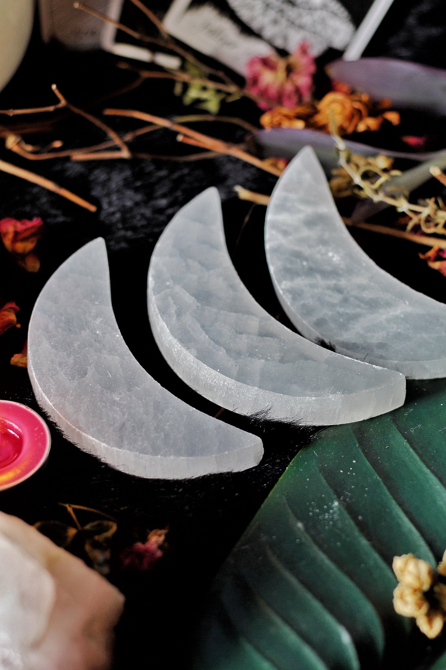 Selenite Crescent Moon | Crystal Cleansing