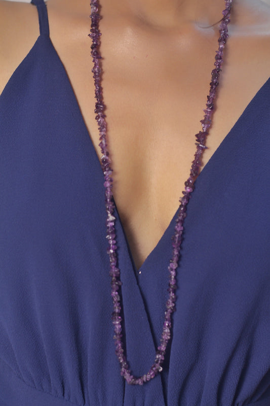 Amethyst Chips String (Mala) Crystal
