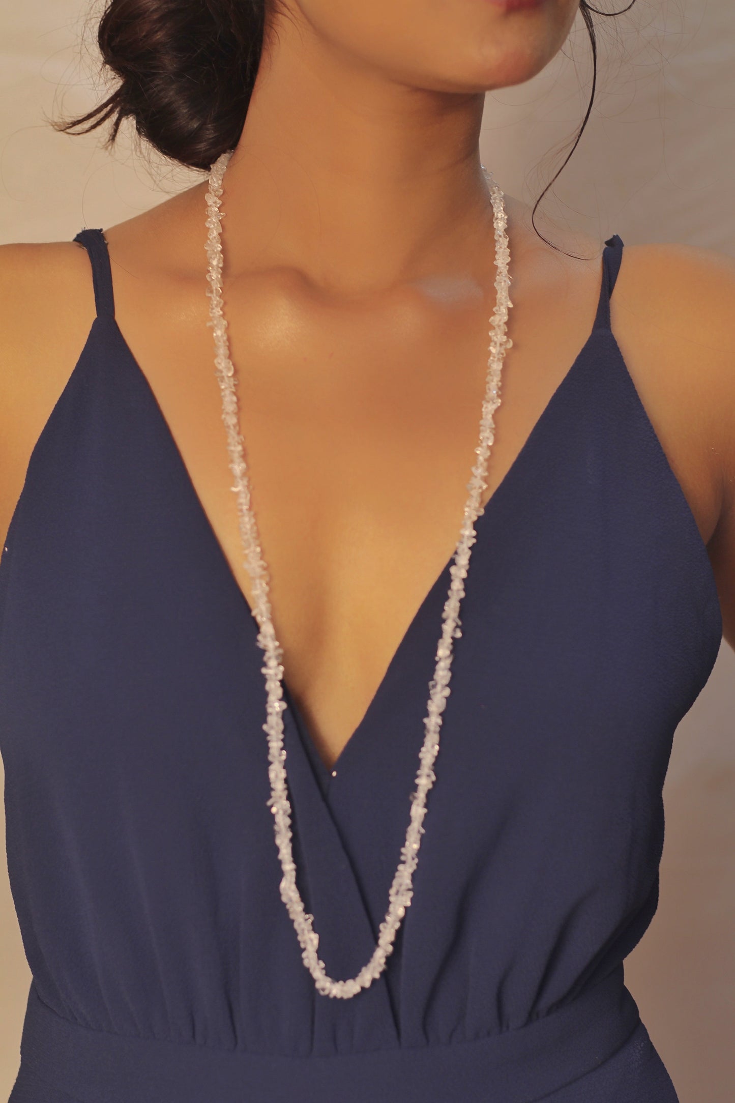 Rose Quartz Chips String (Mala) Crystal