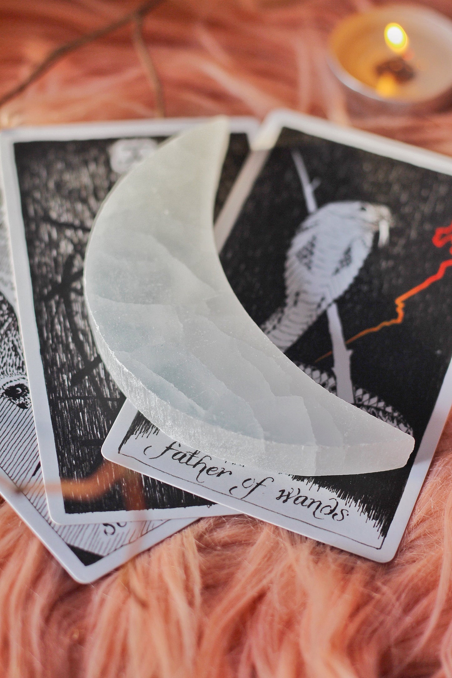 Selenite Crescent Moon | Crystal Cleansing
