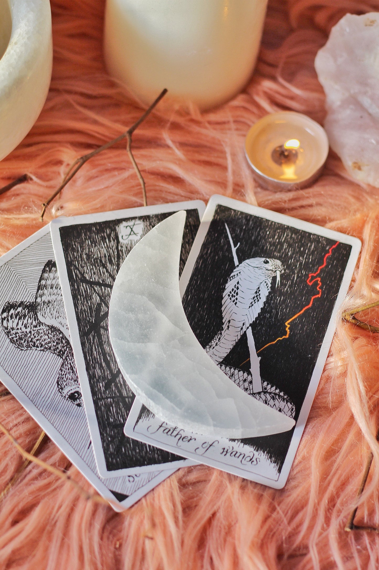 Selenite Crescent Moon | Crystal Cleansing