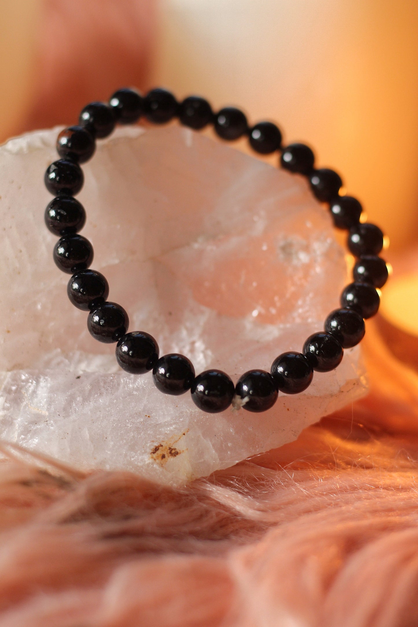 Black Tourmaline Bracelet - 8Mm | Stone Of Protection Crystals & Stones