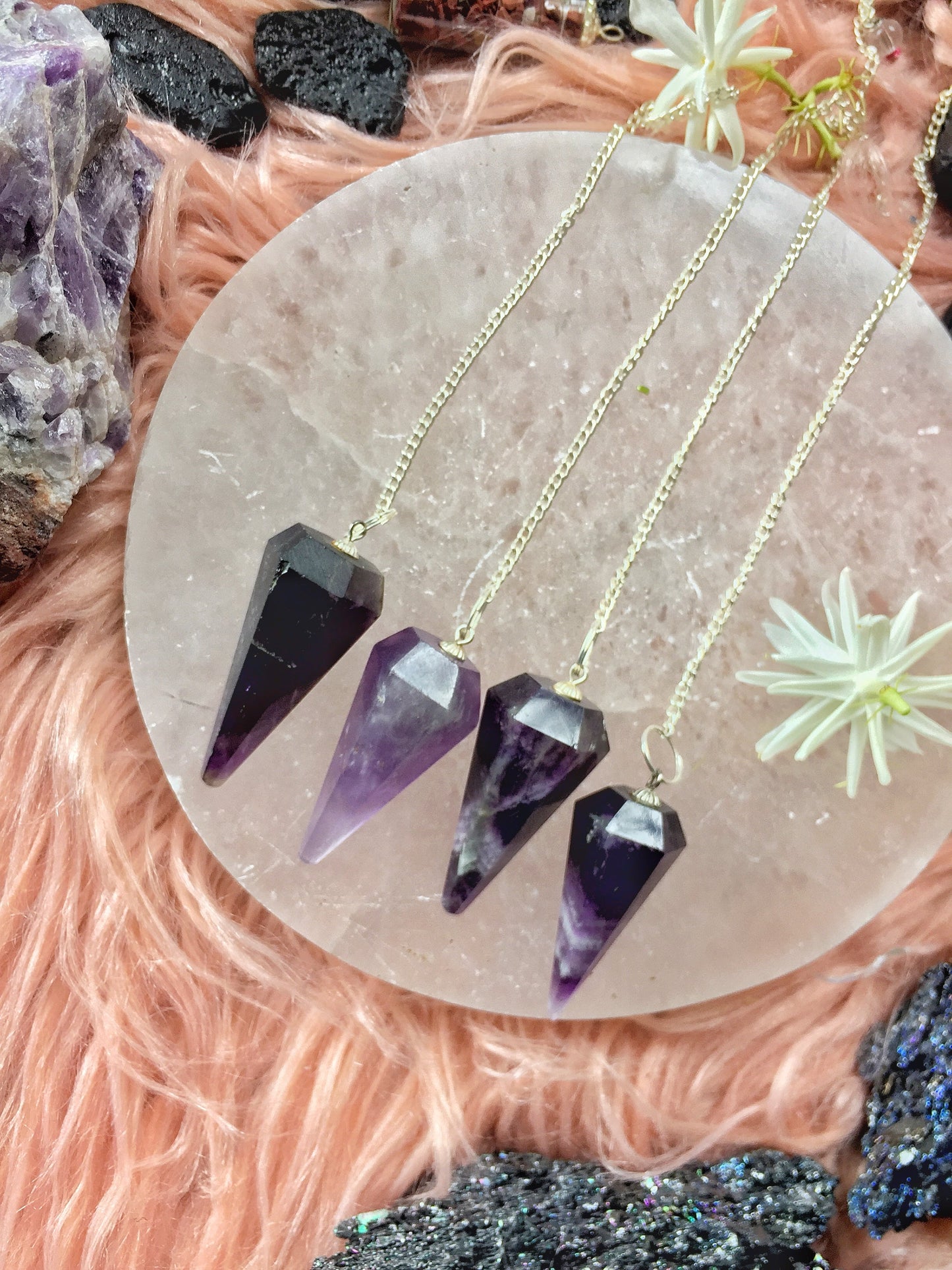 Amethyst Pendulum Crystal
