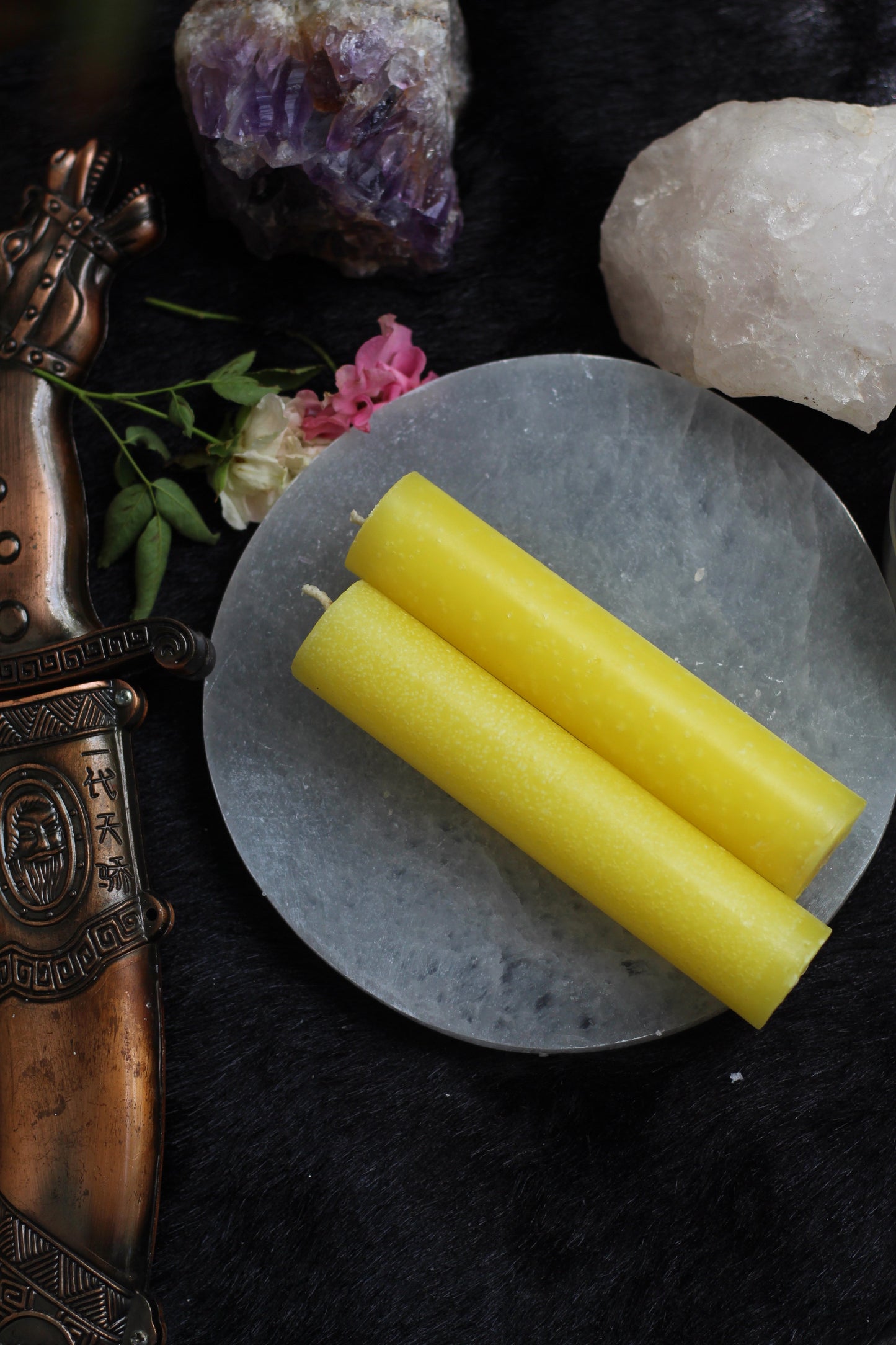 Yellow Thick Candle