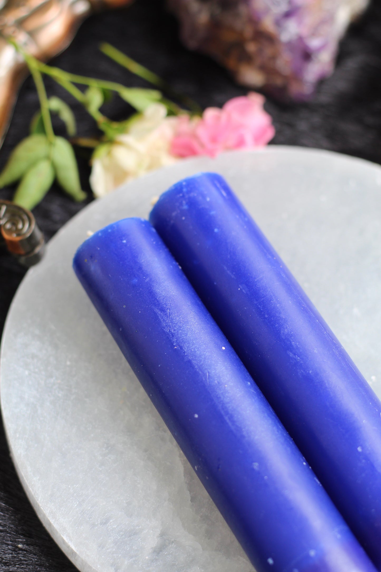 Blue Thick Candle