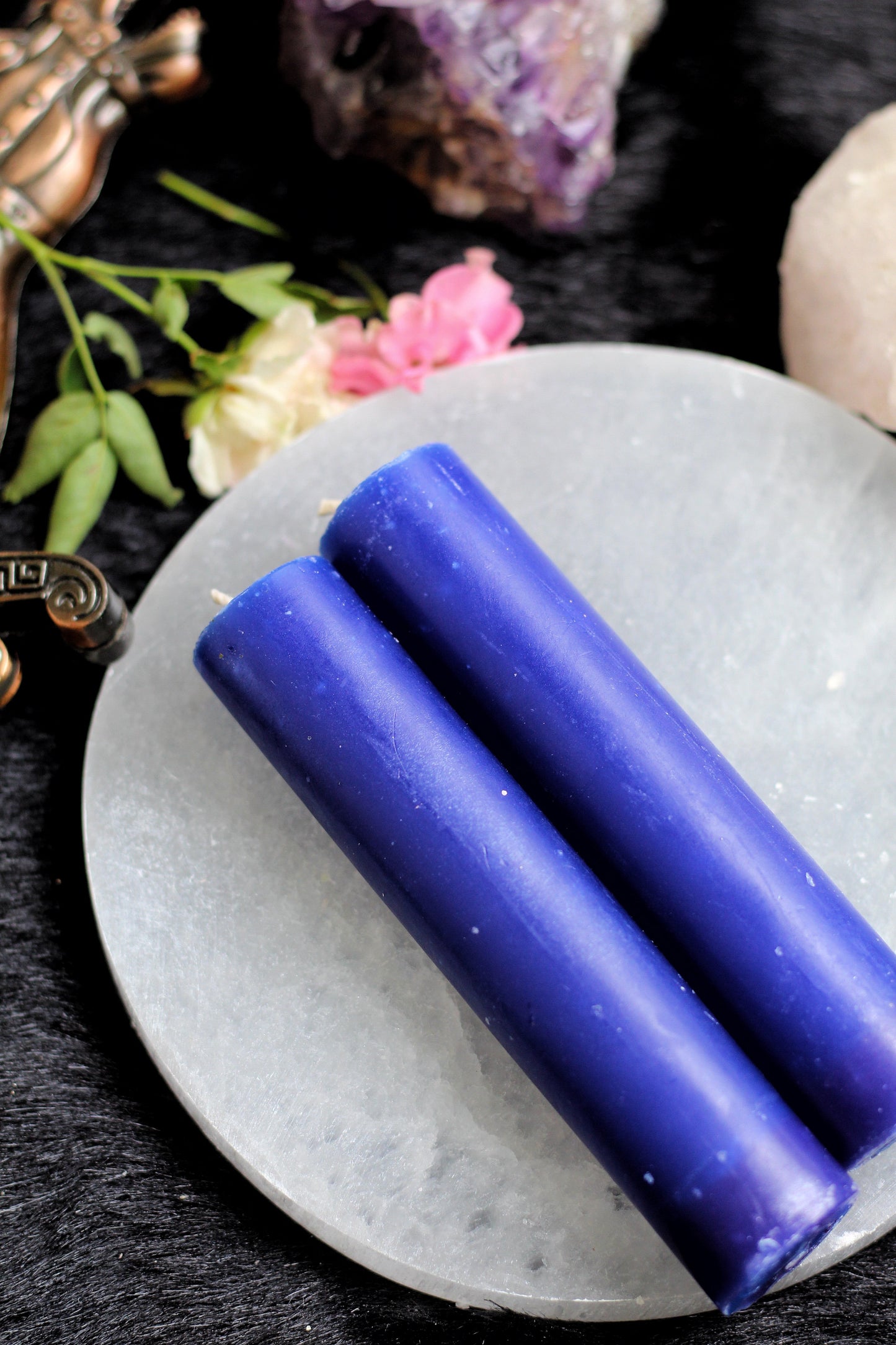 Blue Thick Candle