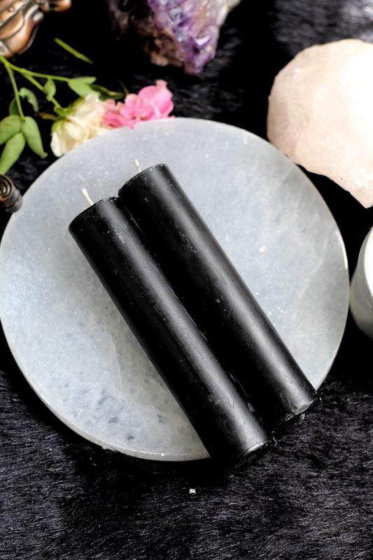 Black Thick Candle
