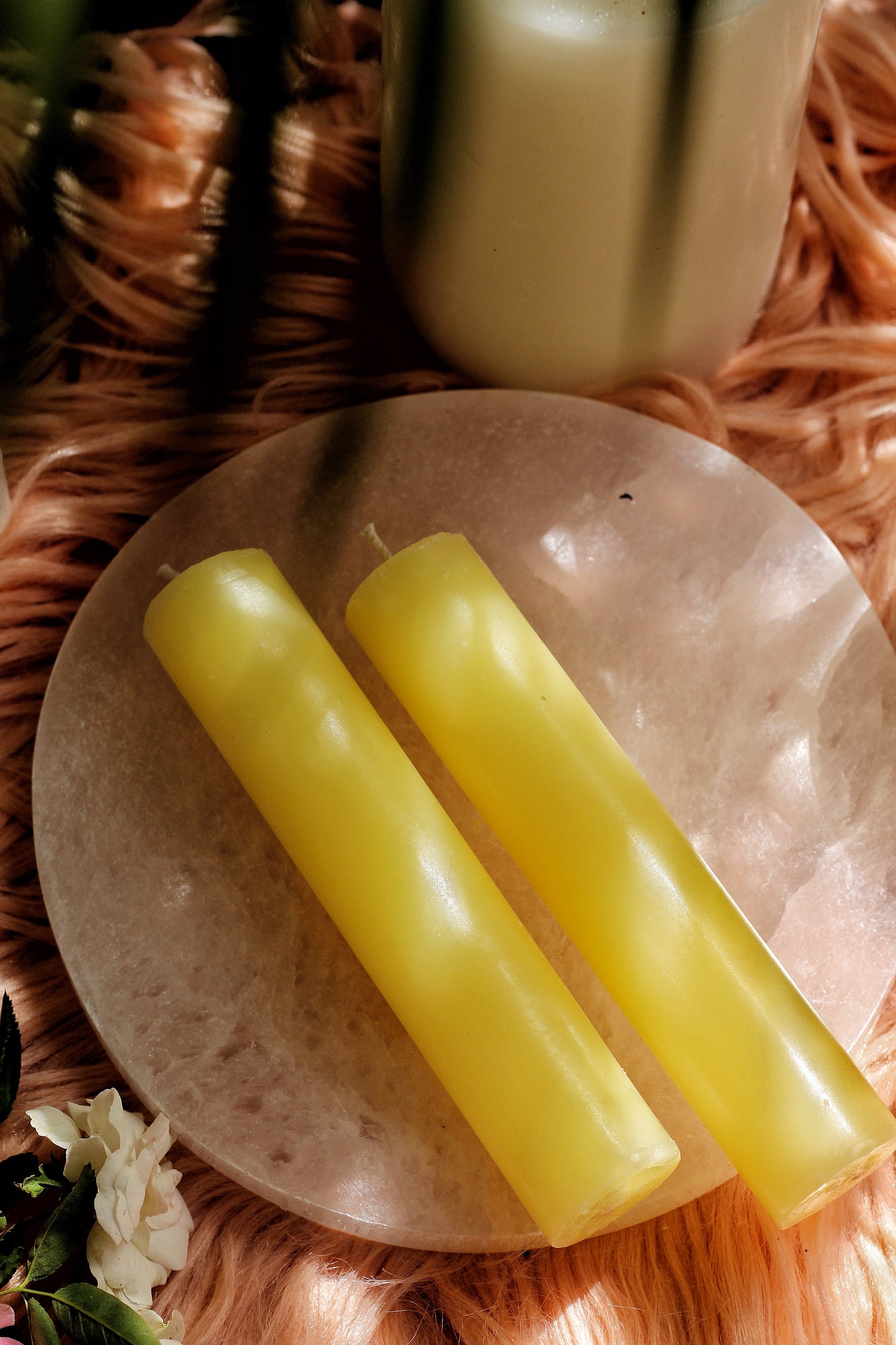 Yellow Thick Candle