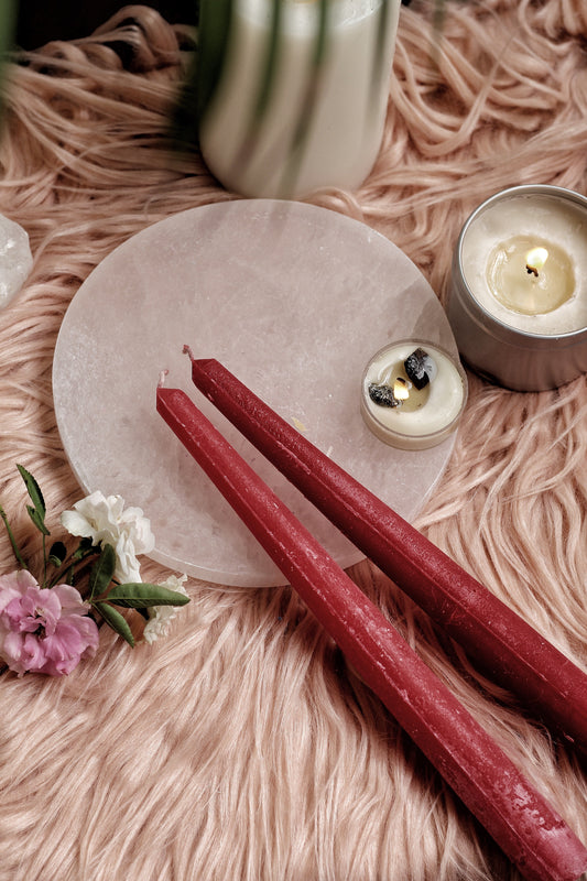 Red Taper Candle - Set Of 5