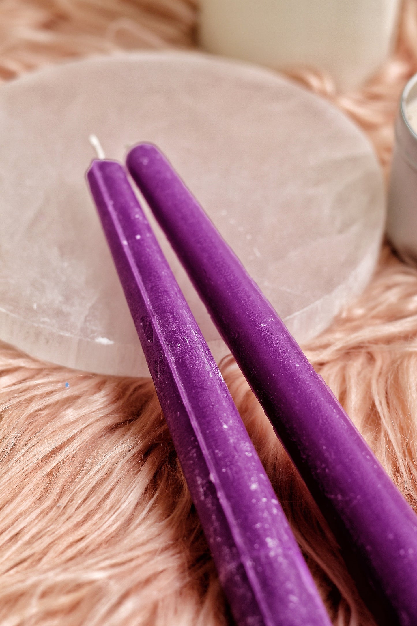 Purple Taper Candle - Set Of 5