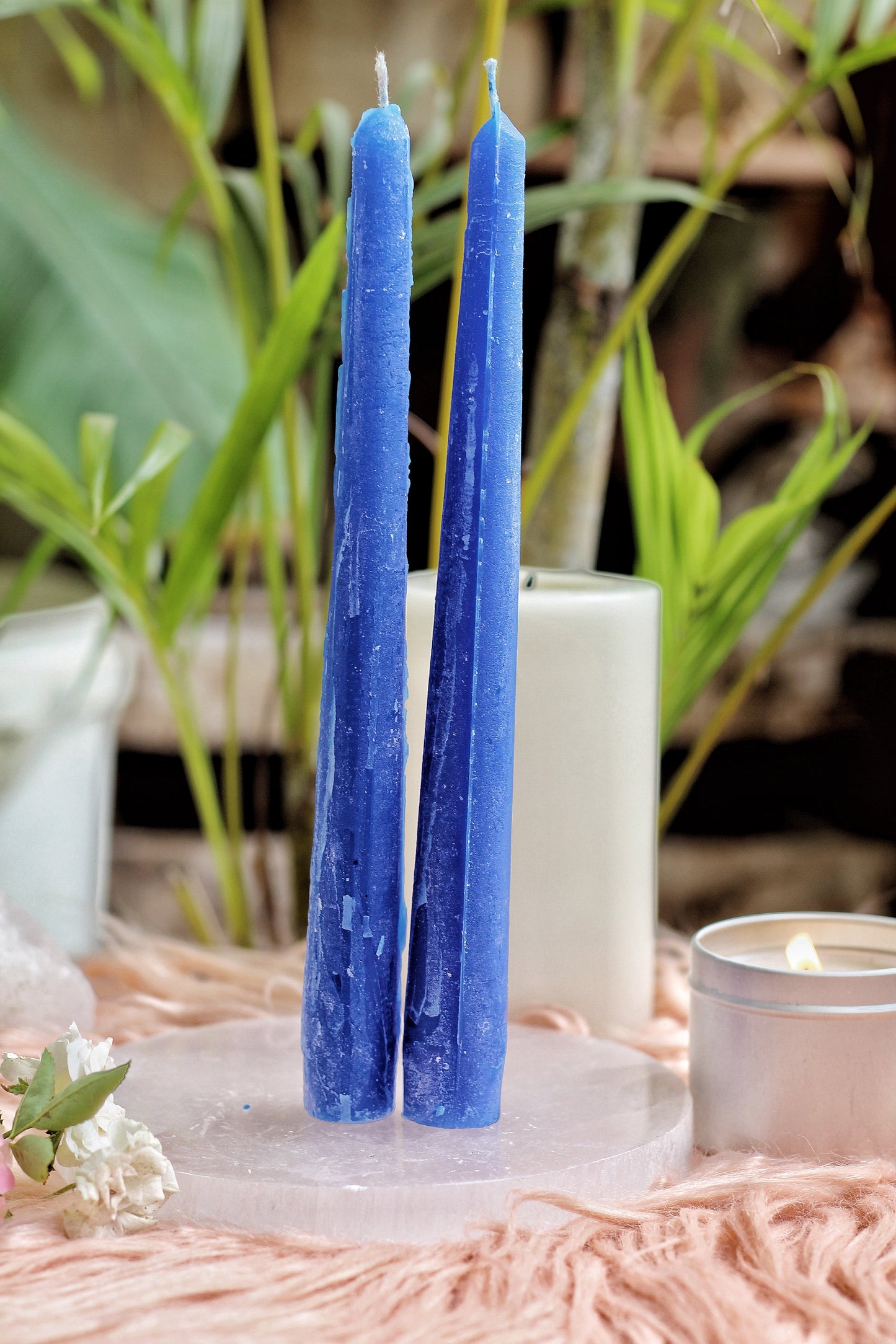 Blue Taper Candle - Set Of 5