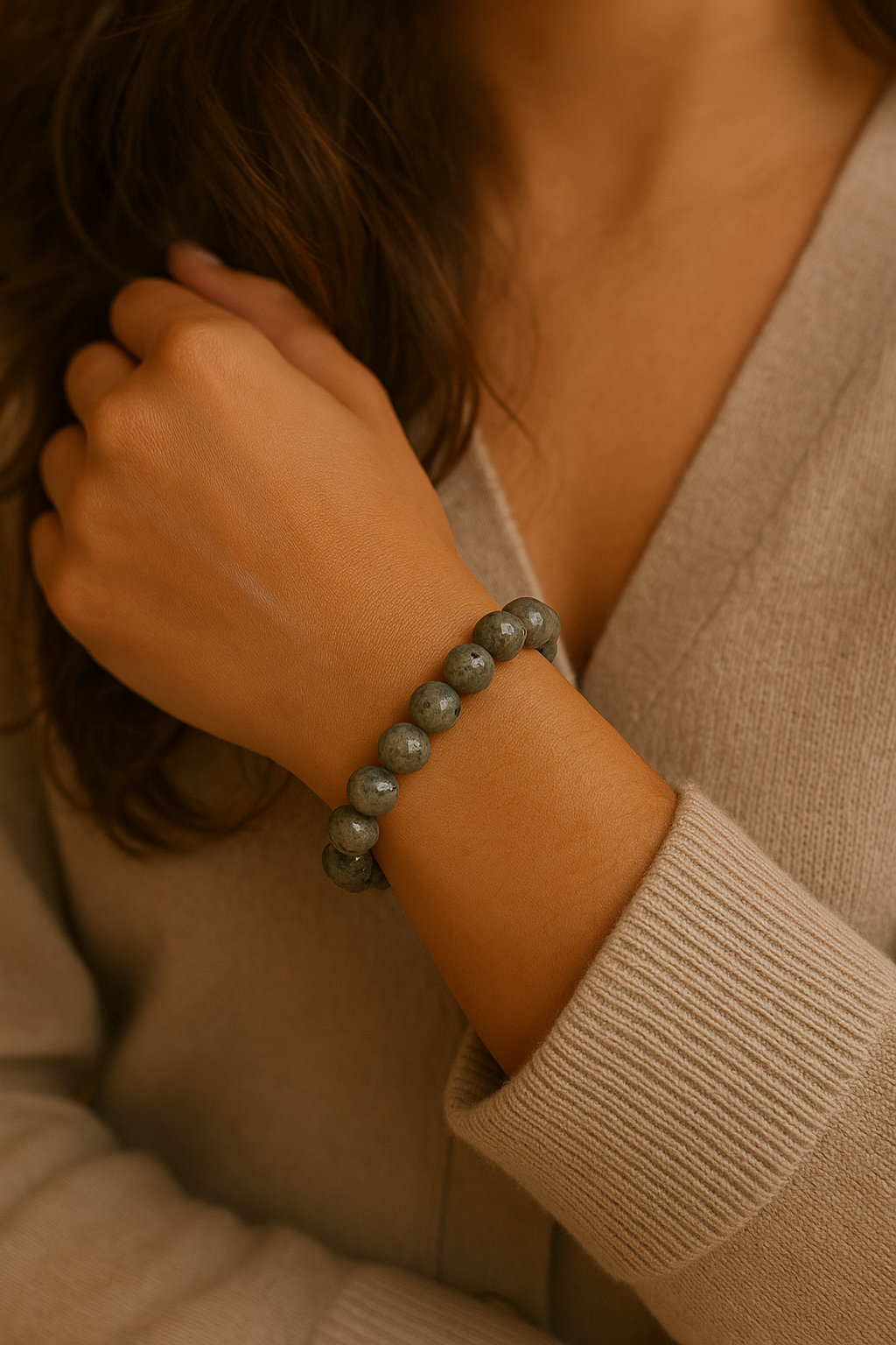 Labradorite Bead Bracelet - 10mm | Spiritual Growth