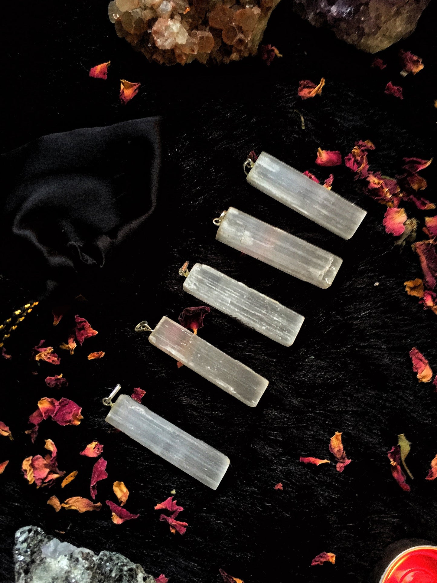 Selenite Pendant | Crystal Of Higher Grounding Jewellery