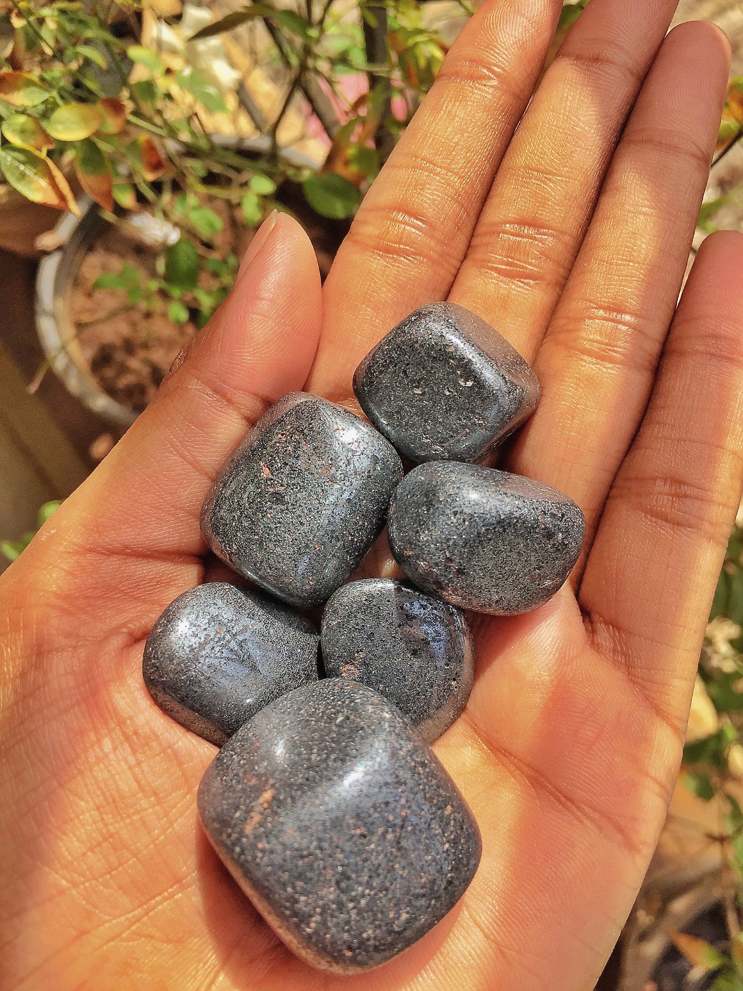 Hematite Tumble Stone | Protection & Grounding Crystal