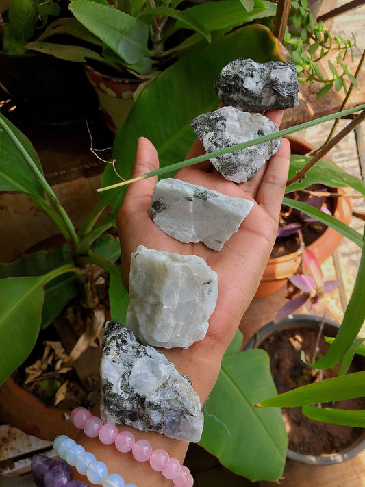 Rainbow Moonstone Raw Chunks - 1 Chunk Crystal