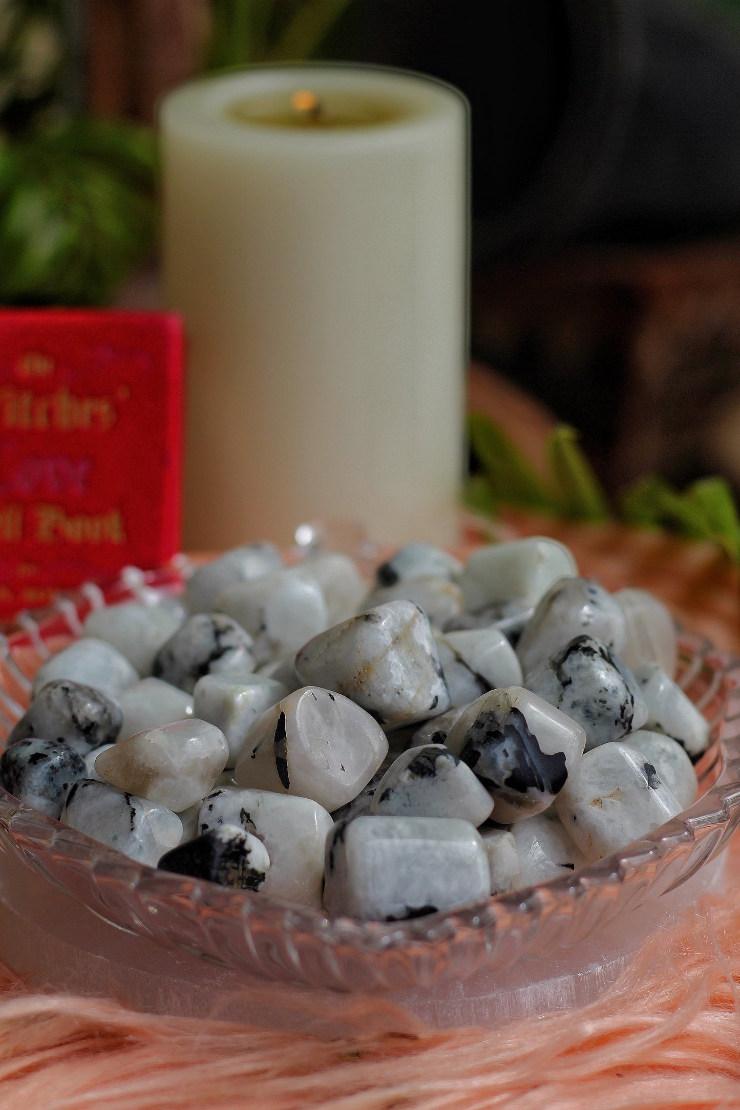Rainbow Moonstone Tumble Stone | Balance Feeling & Promotes Mental Peace Crystal