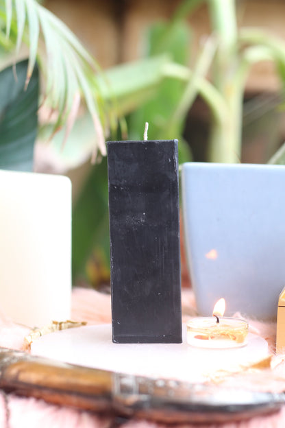 Black Pillar Candle | For Spell Work