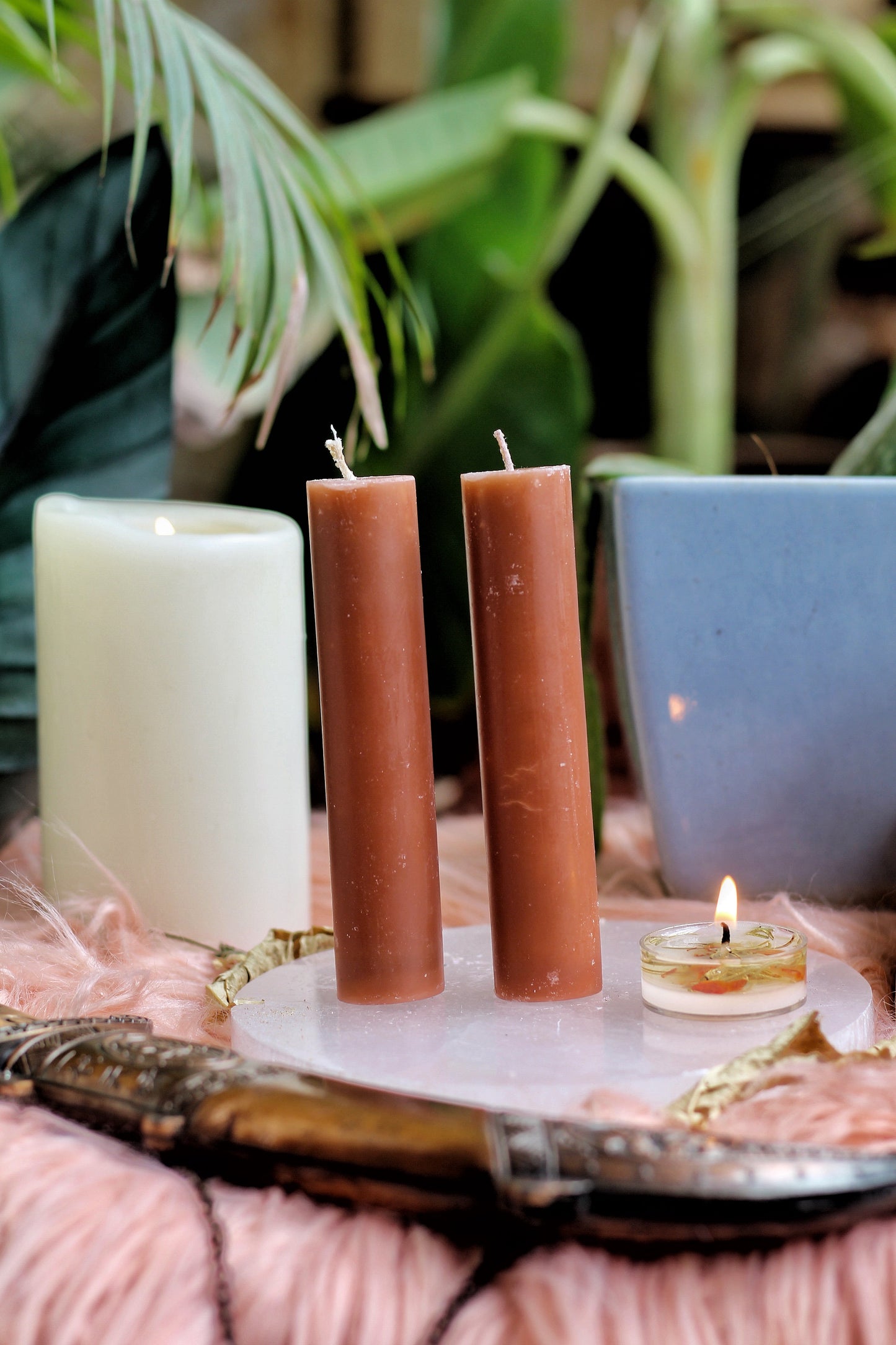 Brown Thick Candle