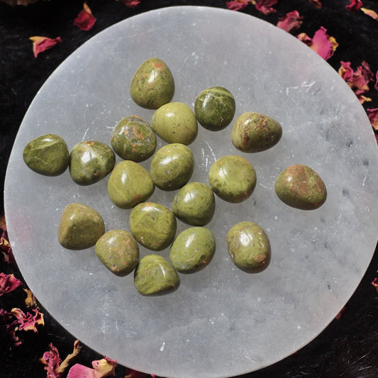 Unakite Mini Tumble | Stone For Activating Third Eye Chakra Crystal