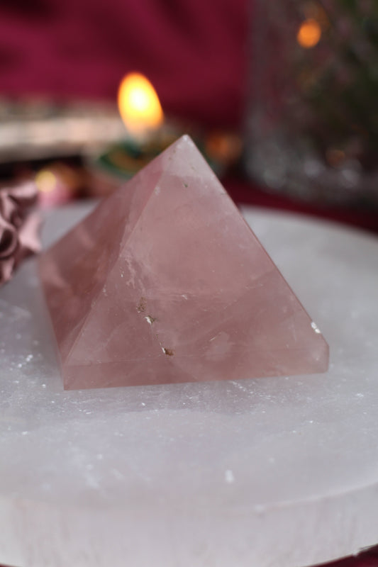 Rose Quartz Pyramid Crystal
