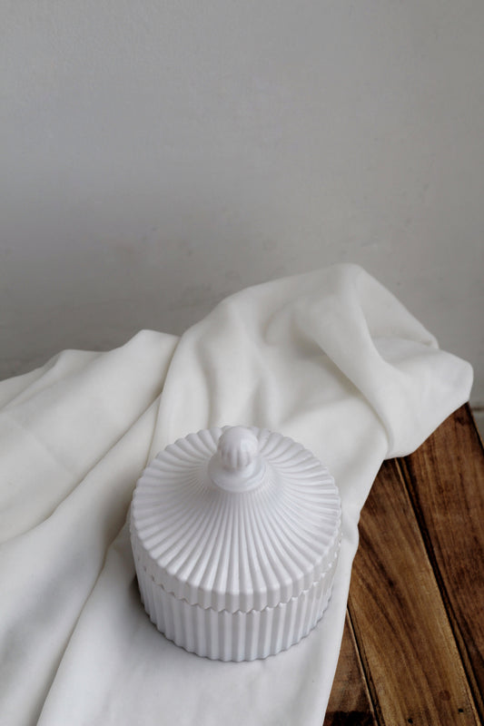 White Vertical Texture | Soy Candle