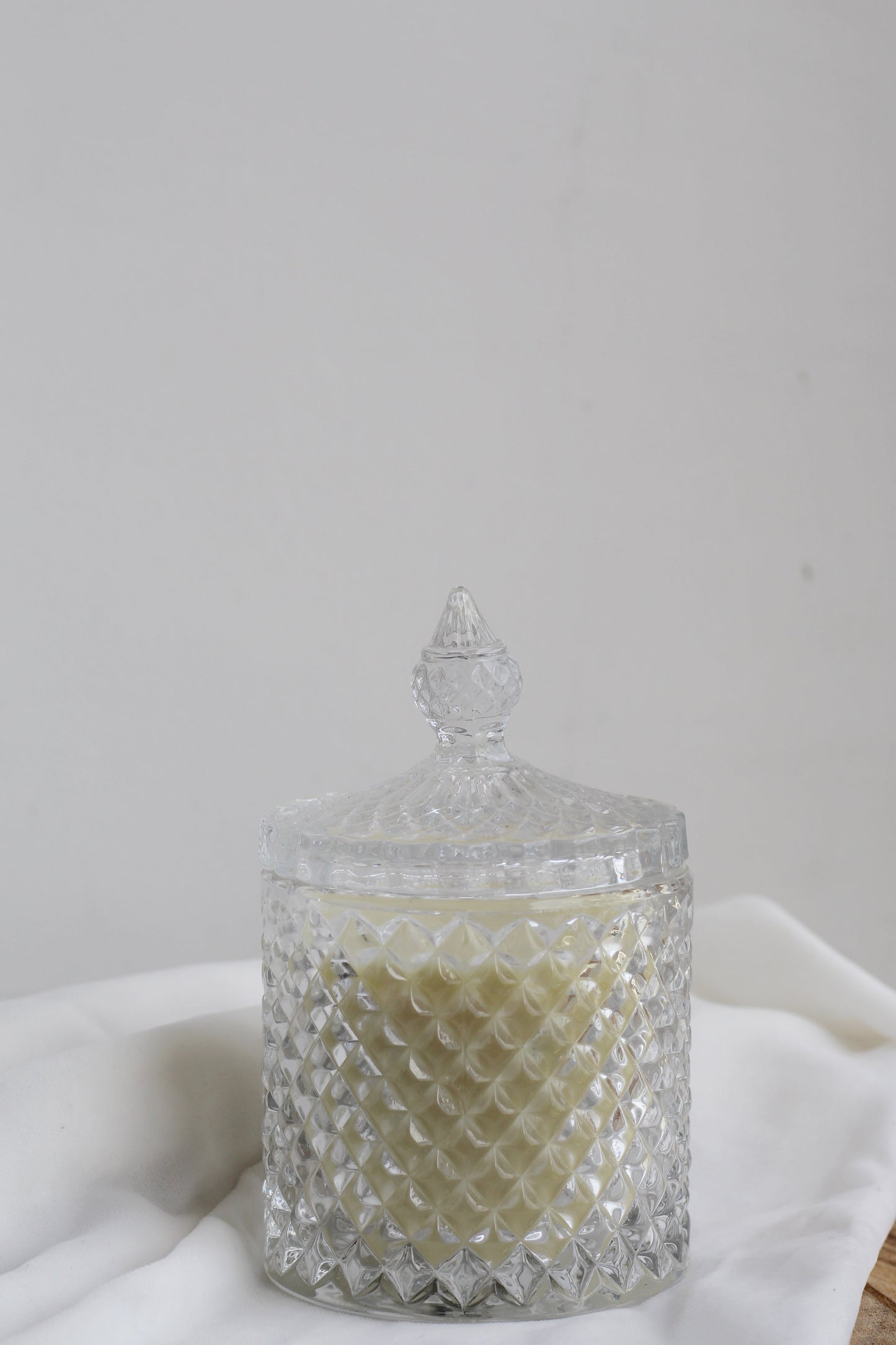 Clear Diamond Jar | Soy Candle