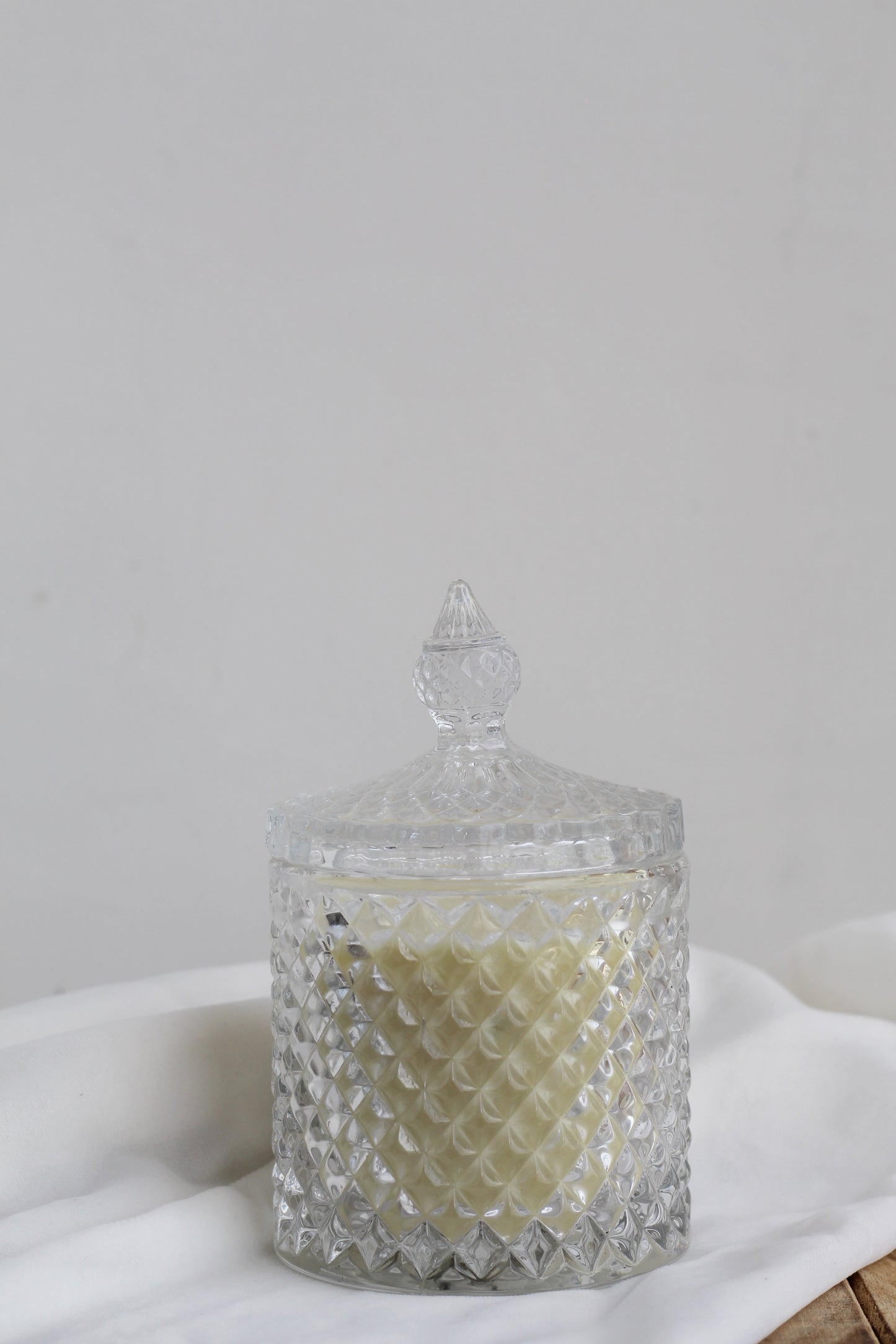 Clear Diamond Jar | Soy Candle