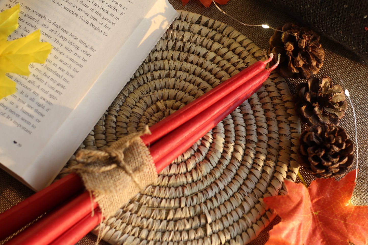 Red Taper Candle | Set of 10