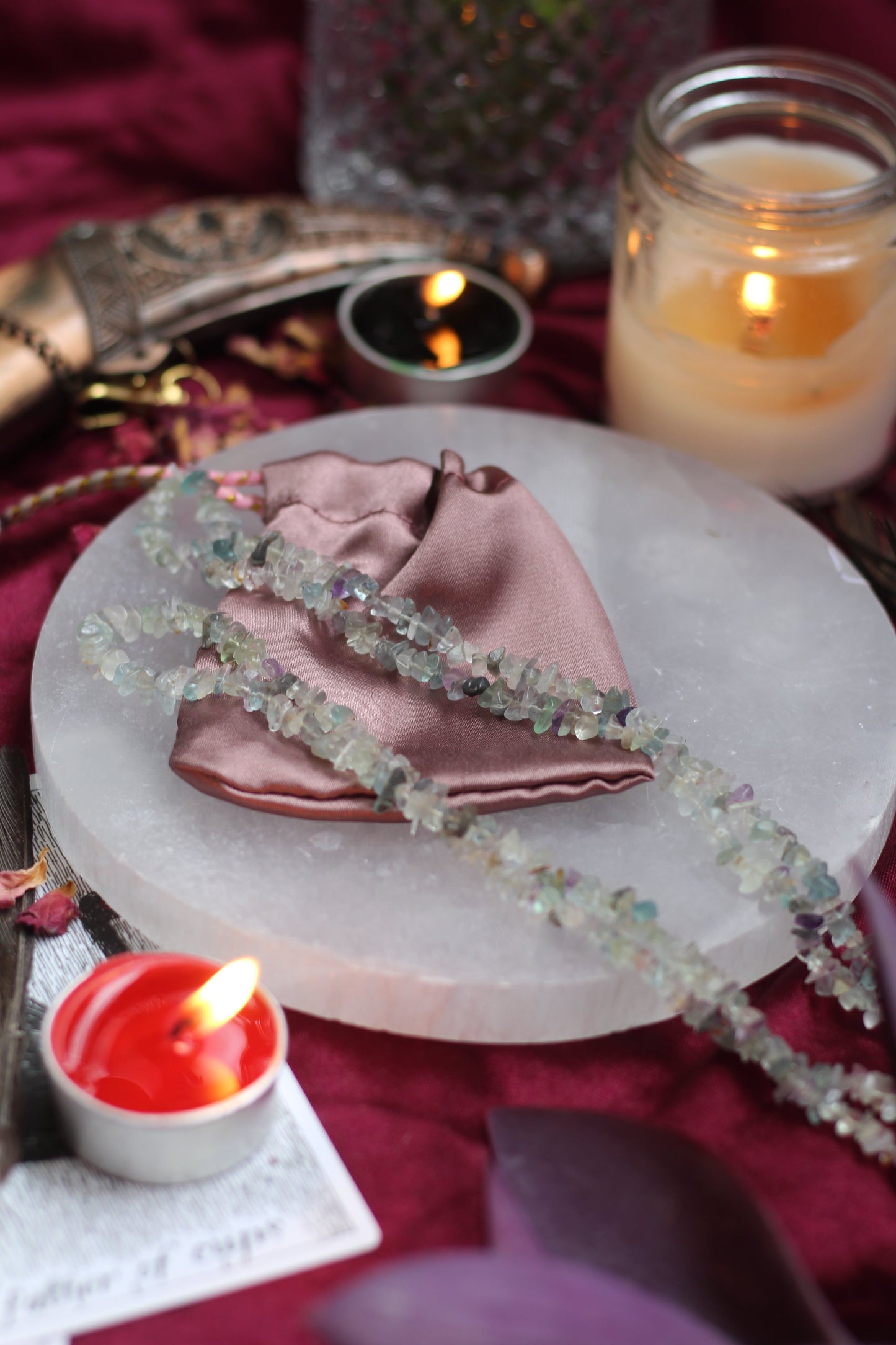 Fluorite Chips String (Mala) Crystal