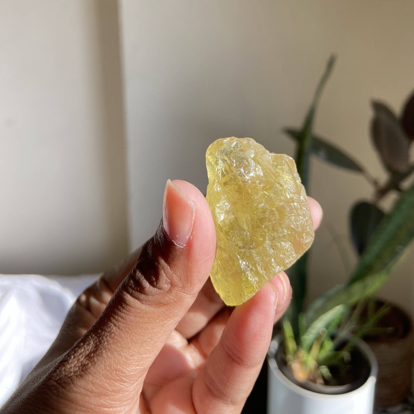 Lemon Quartz Raw Stone | Reduce Distraction And Improves Concentration Crystal & Stones