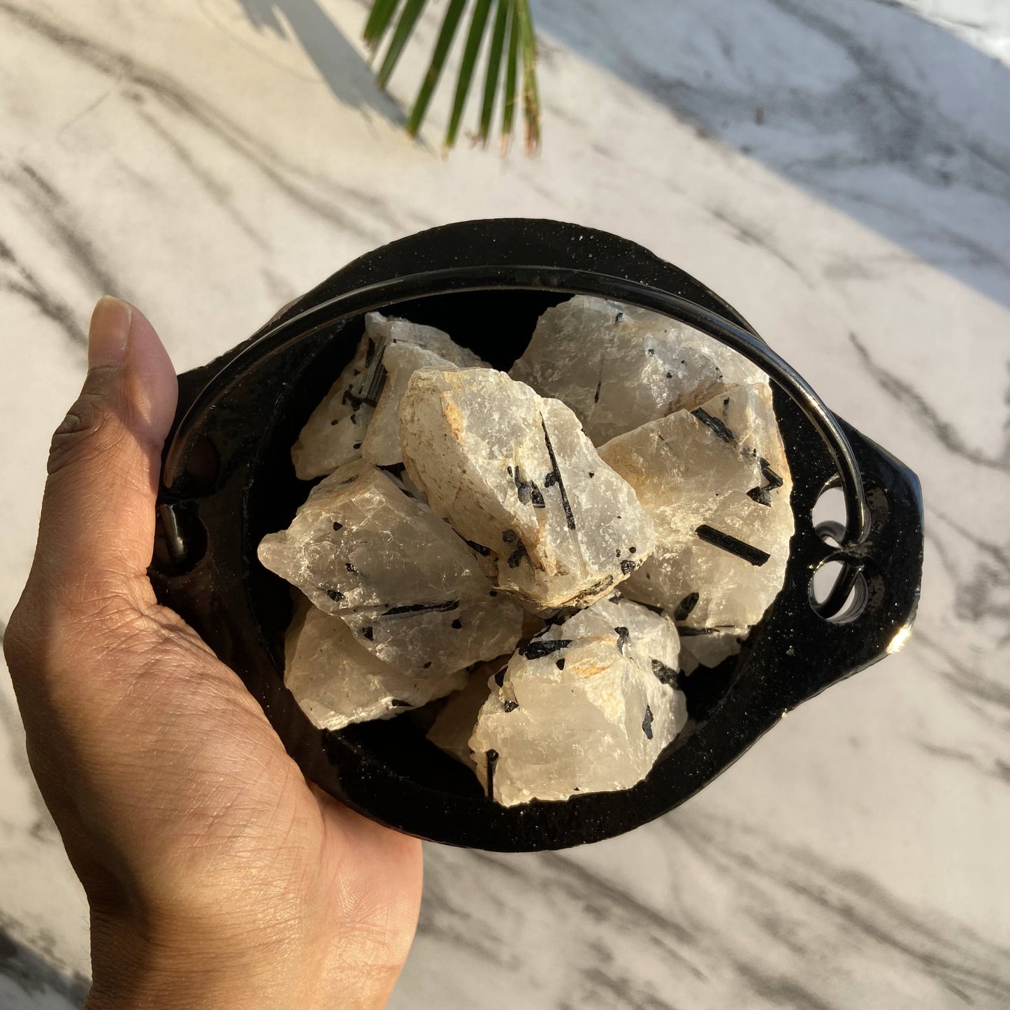 Black Rutile Raw Stone | Helps With Sadness & Depression Crystal Stones