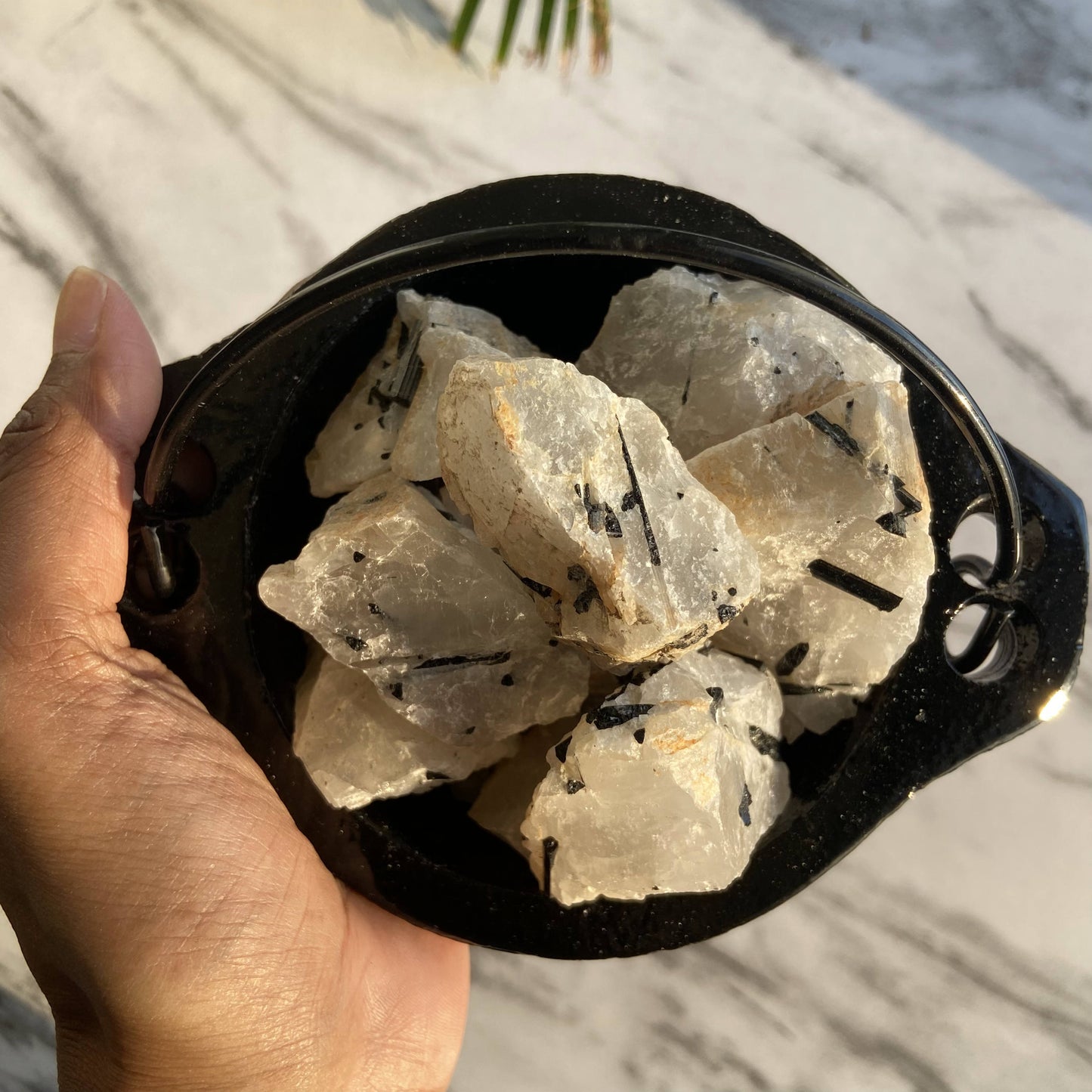 Black Rutile Raw Stone | Helps With Sadness & Depression Crystal Stones