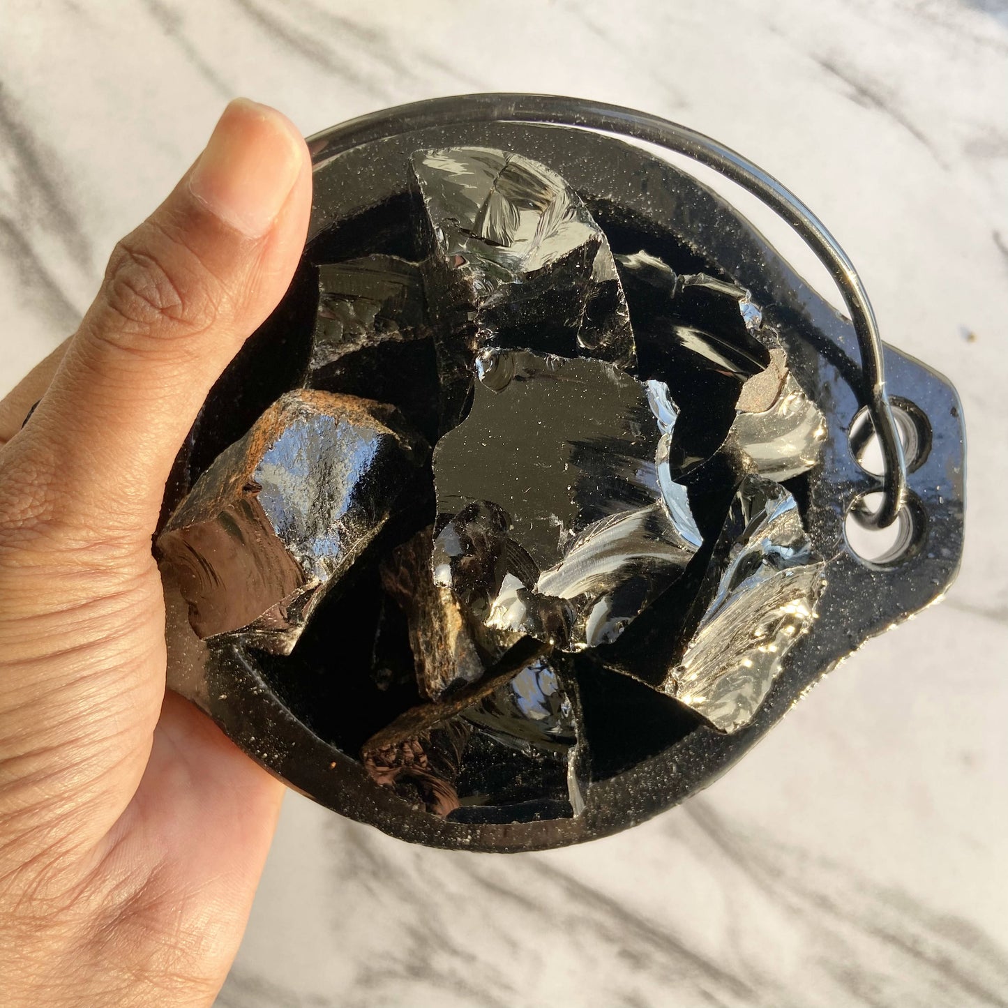 Black Obsidian Raw Stone | Removes Blockages & Provides Great Protection Crystals Stones