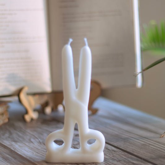 White Scissor Candle Candles