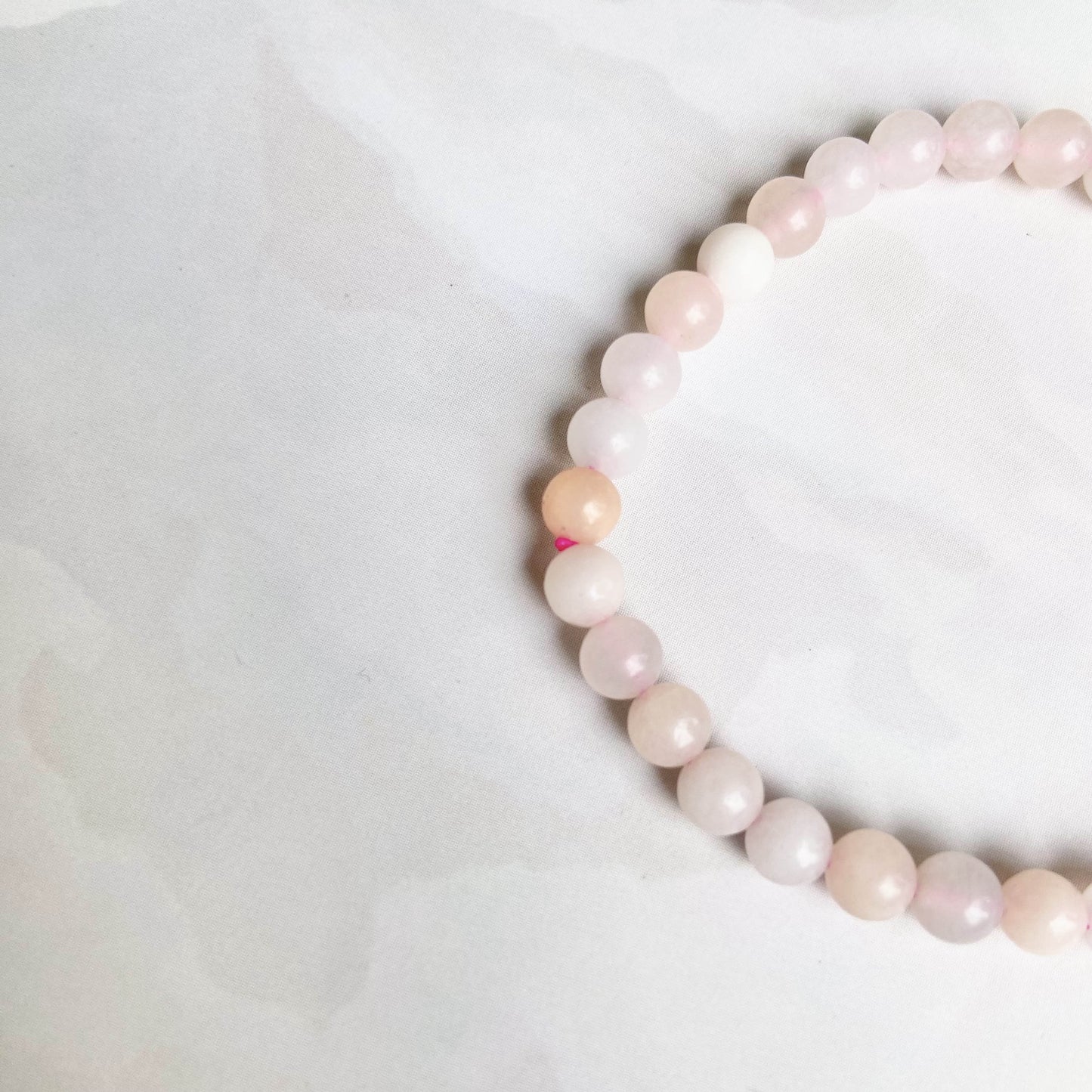 Pink Aventurine Bead Bracelet - 6Mm | Helps Ease Anxiety And Balance Heart Chakra Crystal & Stones