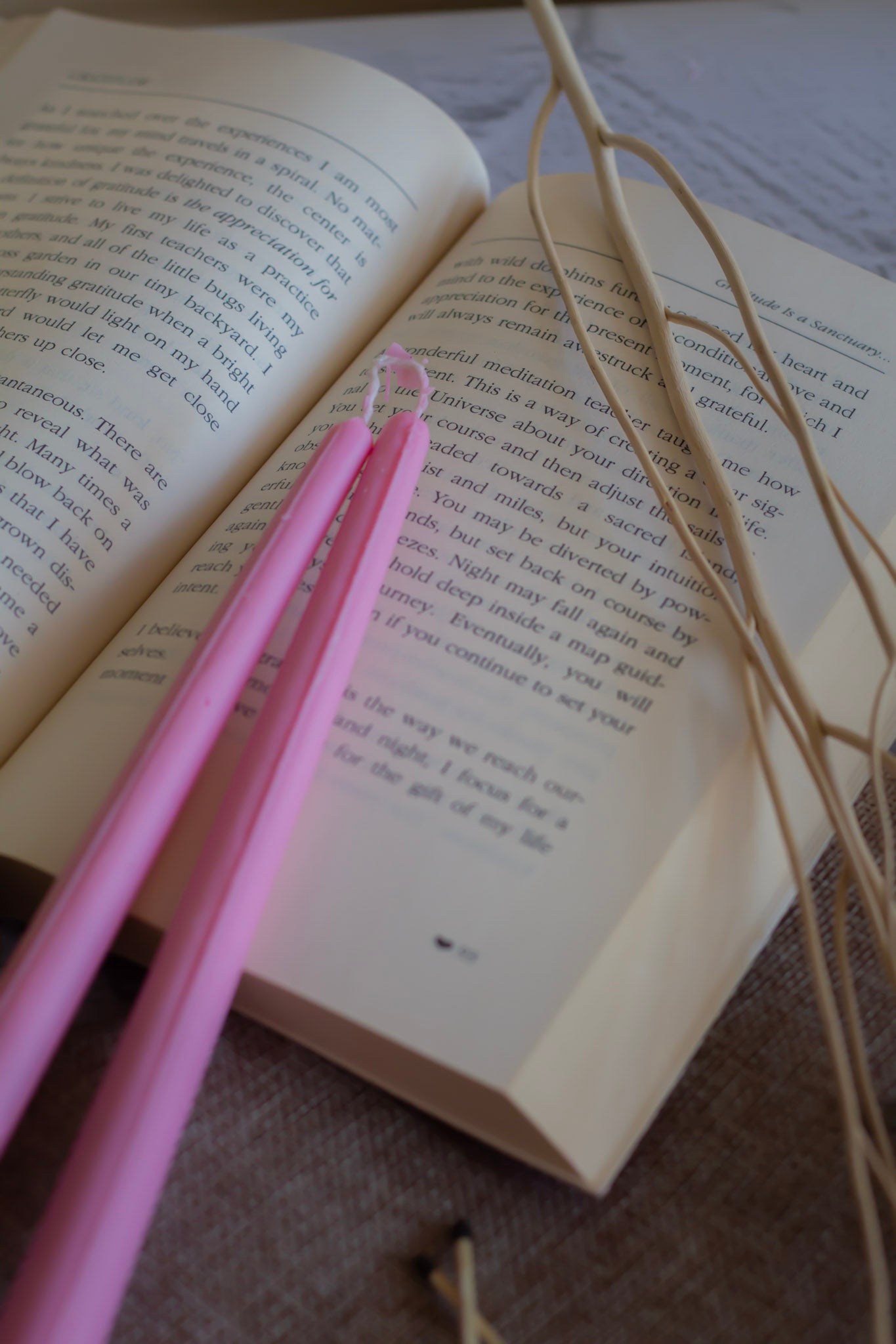 Extra Long Pink Taper - Set Of 2 | Soy Wax Candles