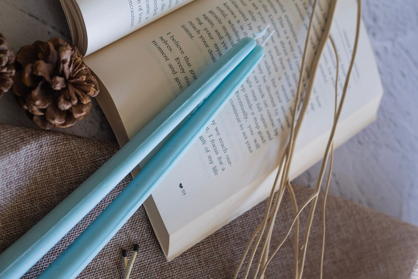 Extra Long Pastel Blue Taper - Set Of 2 | Soy Wax Candles